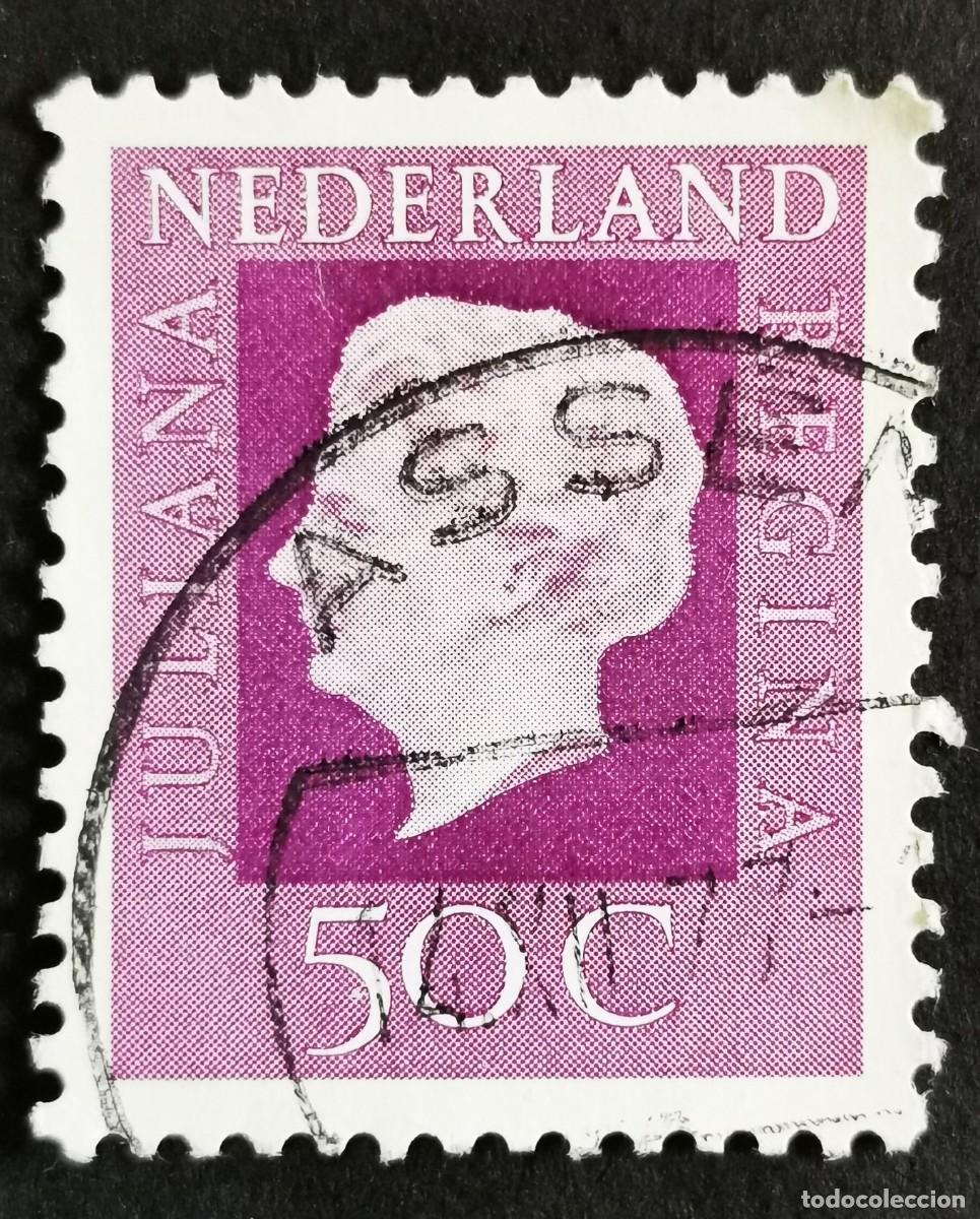 Sellos: Sello Pa&iacute;ses Bajos 1972, Reina Juliana (1909-2004), Tipo 'Regina', 50 c. Michel: NL 978A