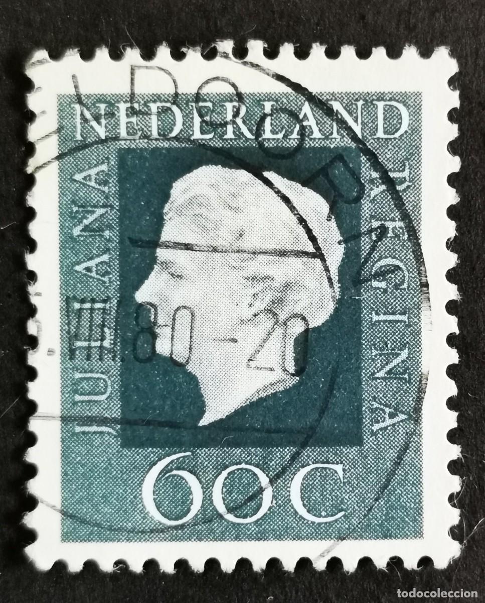 Sellos: Sello Pa&iacute;ses Bajos 1972, Reina Juliana (1909-2004), Tipo 'Regina', 60 c. Michel: NL 979A
