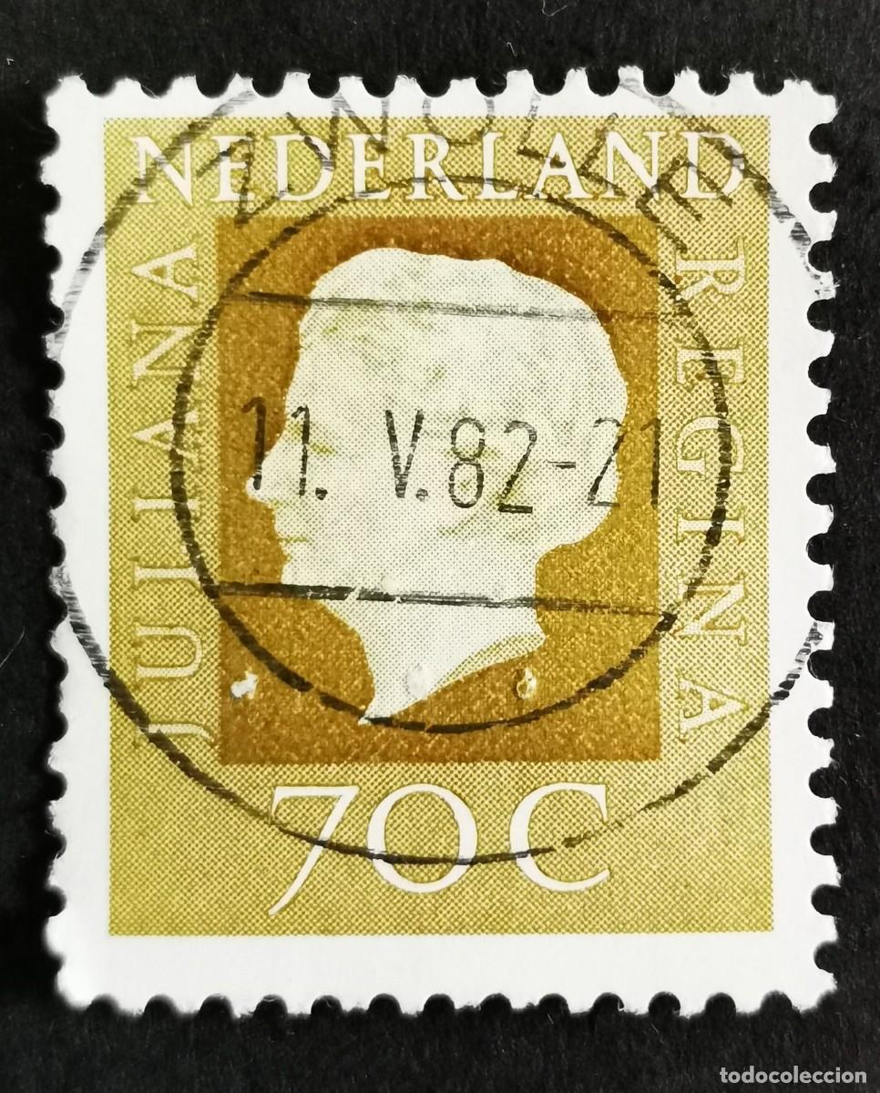 Sellos: Sello Pa&iacute;ses Bajos 1972, Reina Juliana (1909-2004), Tipo 'Regina', 70 c. Michel: NL 980
