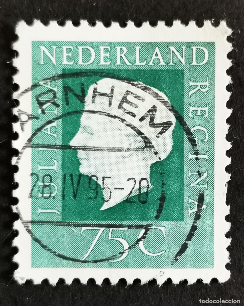 Sellos: Sello Pa&iacute;ses Bajos 1972, Reina Juliana (1909-2004), Tipo 'Regina', 75 c. Michel: NL 981