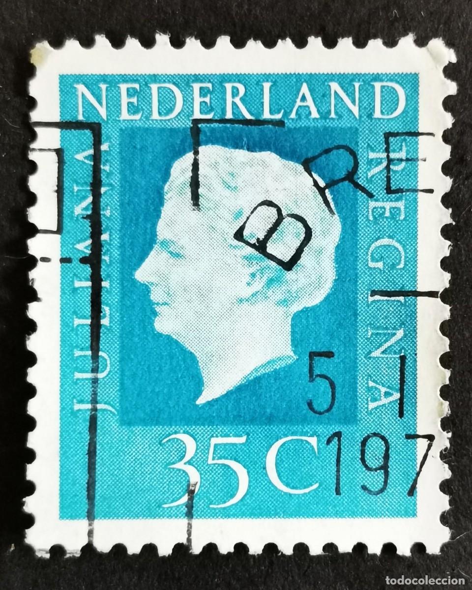 Sellos: Sello Pa&iacute;ses Bajos 1972, Reina Juliana (1909-2004), Tipo 'Regina', 35 c. Michel: NL 999A