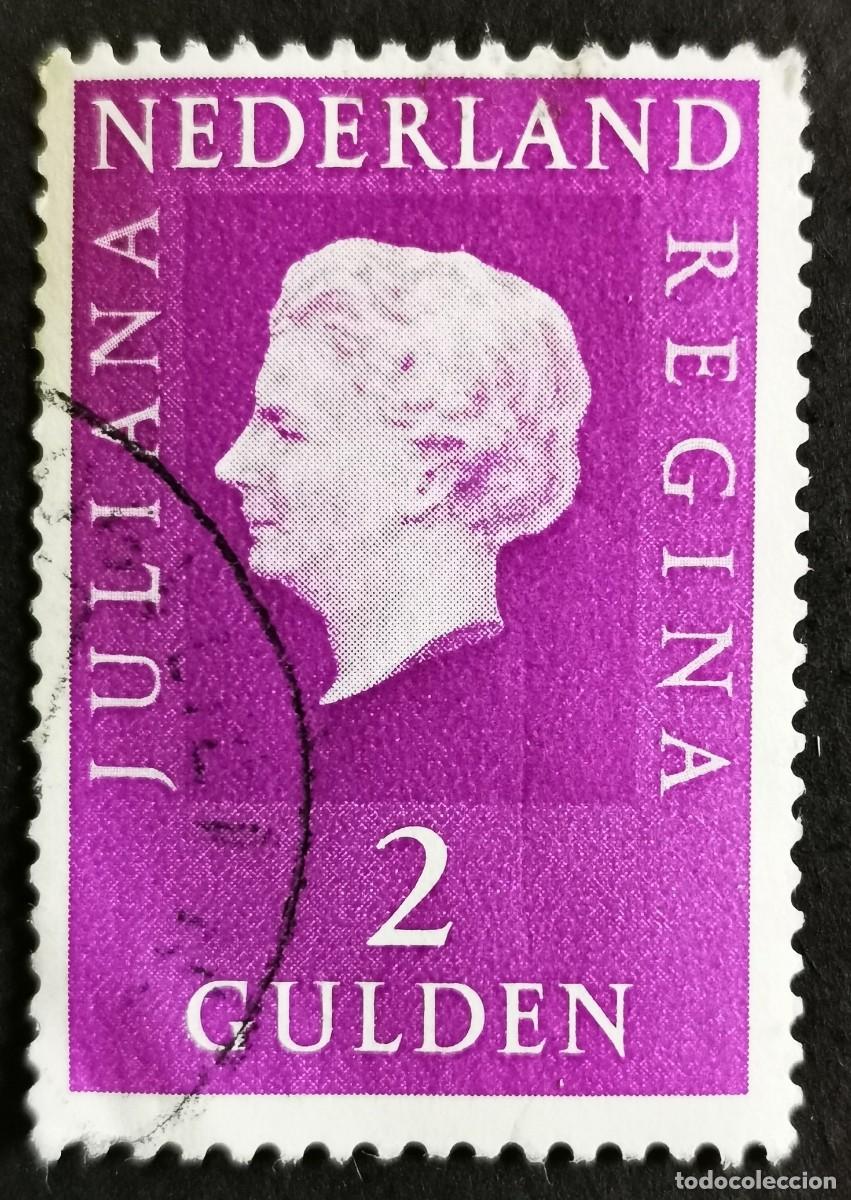 Sellos: Sello Pa&iacute;ses Bajos 1973, Reina Juliana (1909-2004)- grande, Tipo 'Regina', 2 &fnof;. Michel: NL 1005x