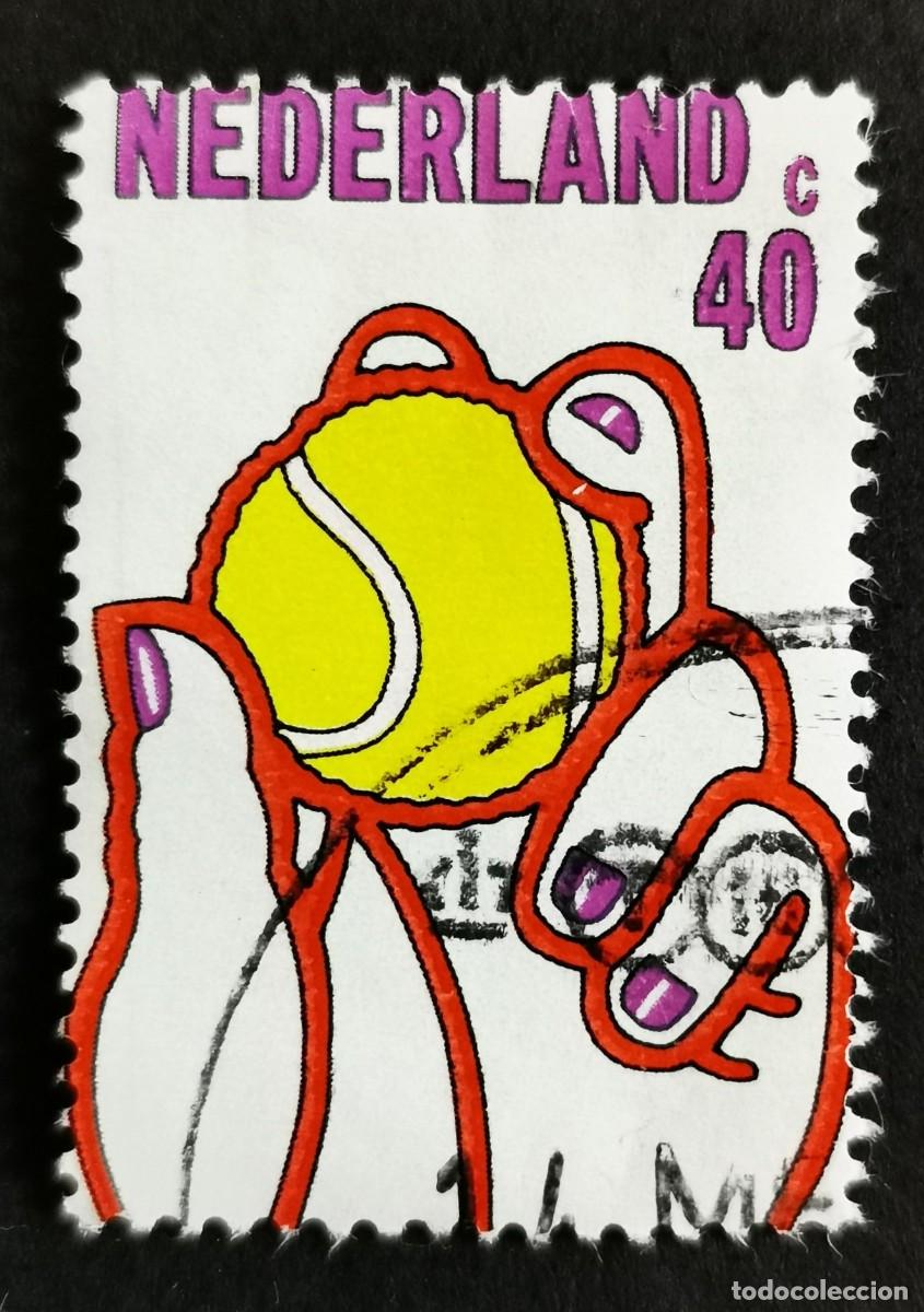 Sellos: Sello Pa&iacute;ses Bajos 1974, Real Asociaci&oacute;n Holandesa de Tenis sobre C&eacute;sped , 40 c. Michel: NL 1031