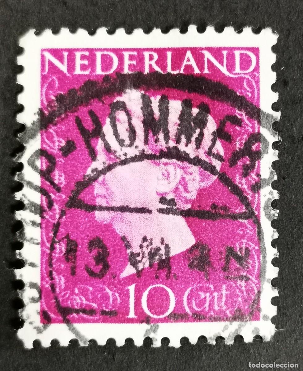 Sellos: Sello Pa&iacute;ses Bajos 1947, Reina Guillermina (1880-1962) , 10 c. Michel: NL 481