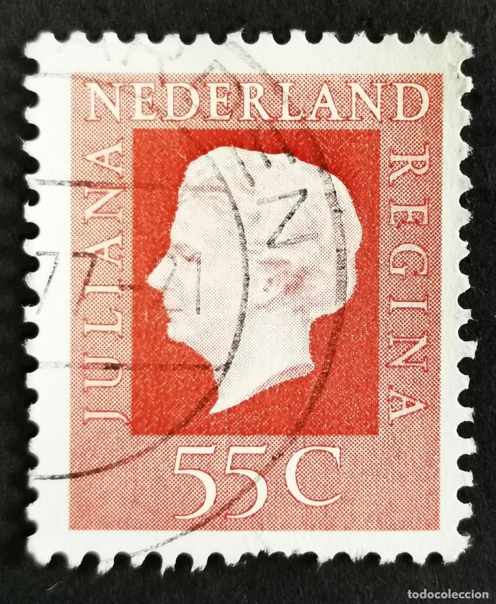 Sellos: Sello Pa&iacute;ses Bajos 1976, Reina Juliana (1909-2004), Tipo 'Regina', 55 c. Michel: NL 1064A