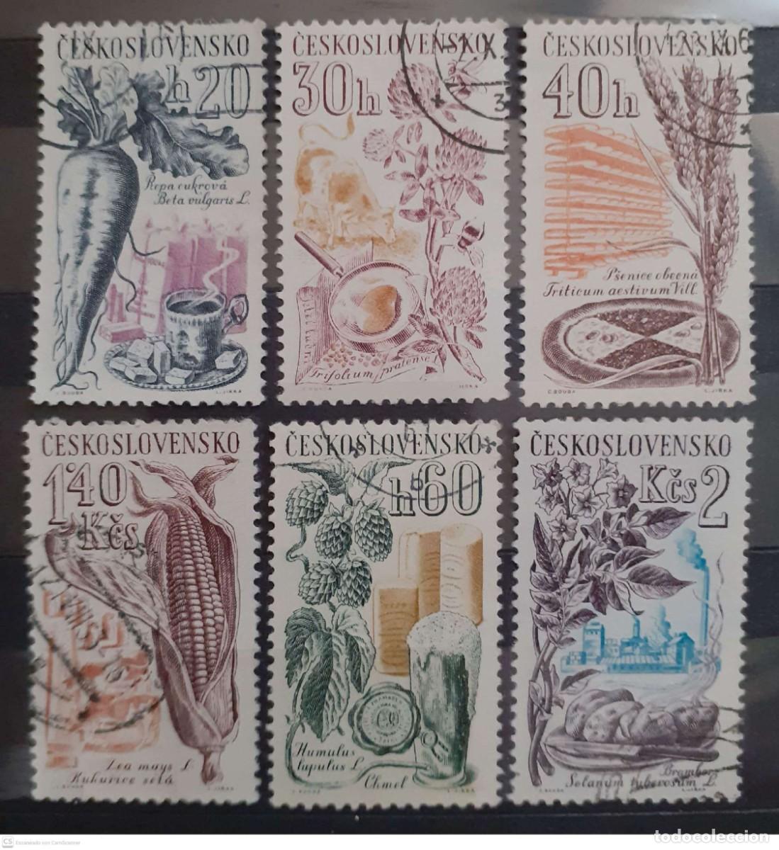 Sellos: CHECOSLOVAQUIA n&deg; 1165/1179&deg; Productos agr&iacute;colas. Serie completa
