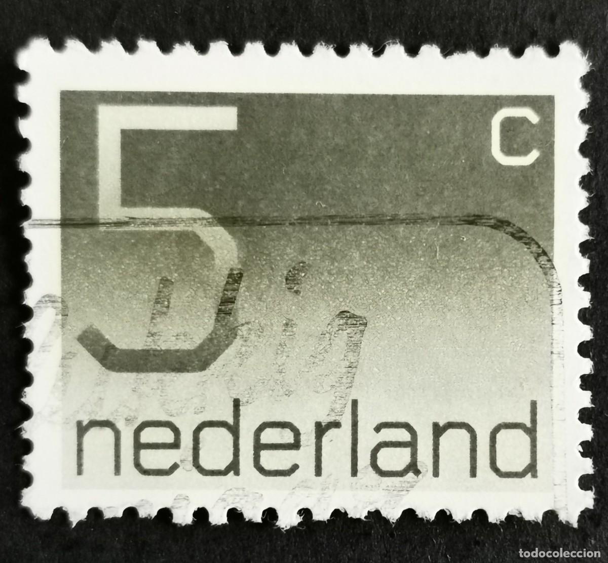 Sellos: Sello Pa&iacute;ses Bajos 1976, Tipo num&eacute;rico 'Crouwel', 5 c. Michel: NL 1065A