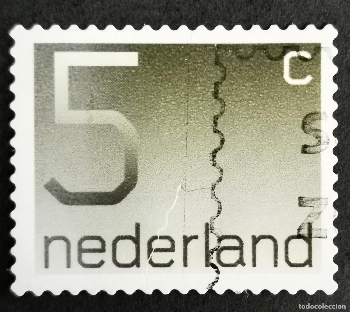 Sellos: Sello Pa&iacute;ses Bajos 1976, Tipo num&eacute;rico 'Crouwel', 5 c. Michel: NL 1065A