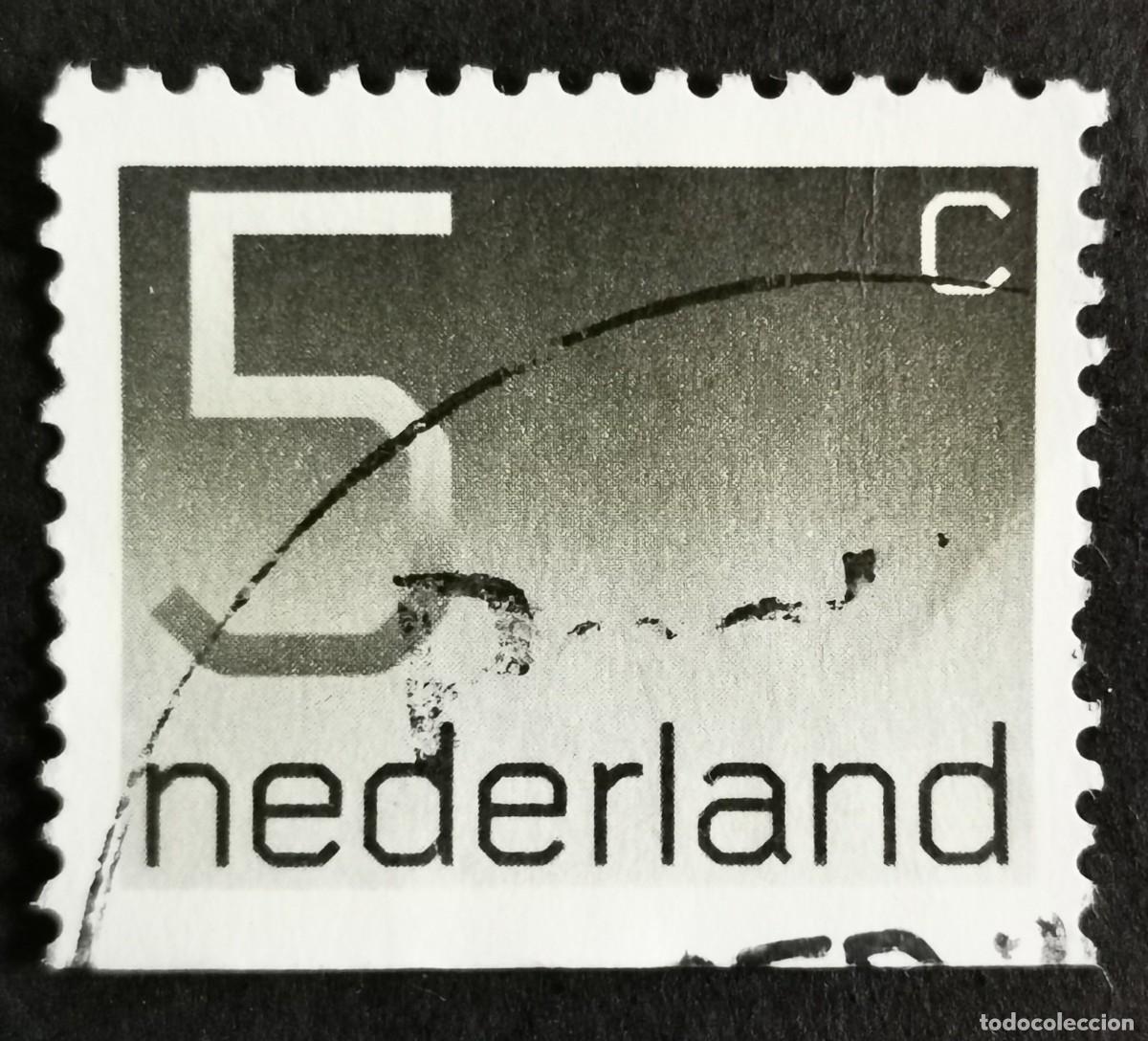 Sellos: Sello Pa&iacute;ses Bajos 1976, Tipo num&eacute;rico 'Crouwel', 5 c. Michel: NL 1065Du