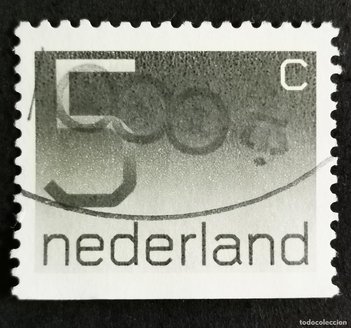 Sellos: Sello Pa&iacute;ses Bajos 1976, Tipo num&eacute;rico 'Crouwel', 5 c. Michel: NL 1065Du