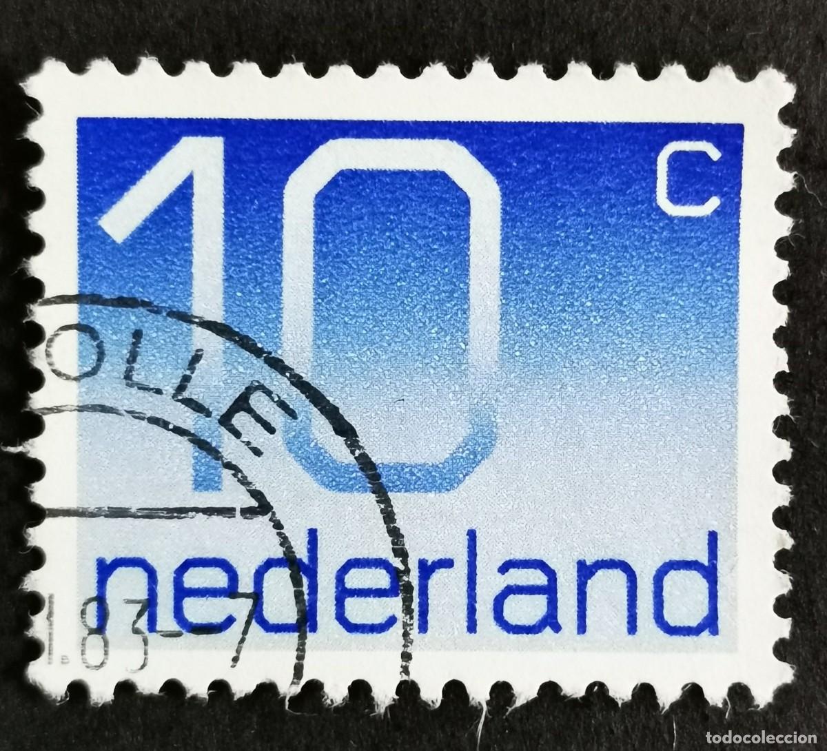 Sellos: Sello Pa&iacute;ses Bajos 1976, Tipo num&eacute;rico 'Crouwel', 10 c. Michel: NL 1066A