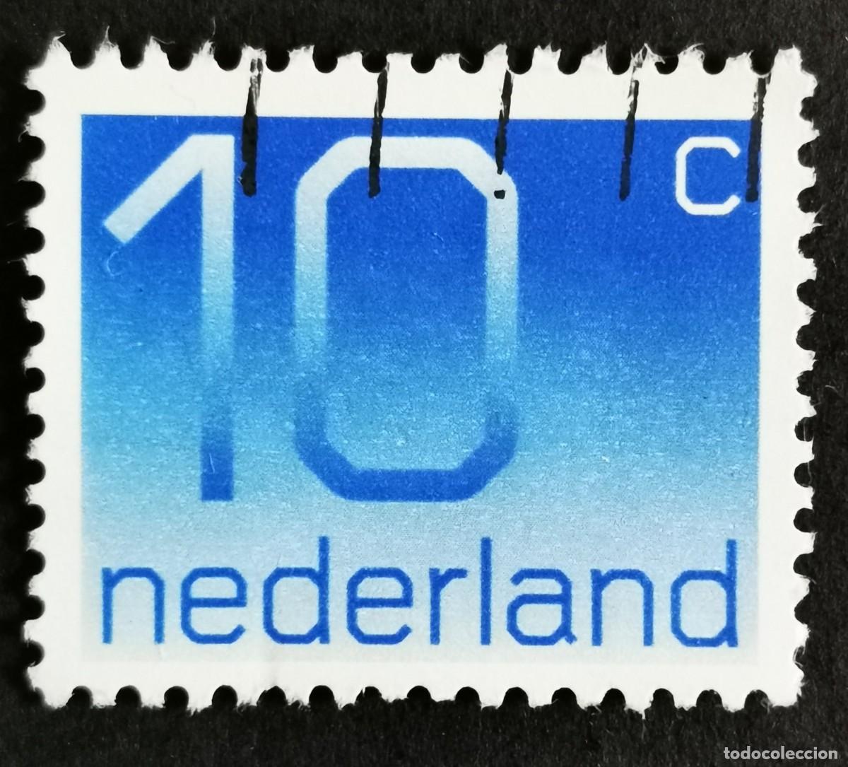 Sellos: Sello Pa&iacute;ses Bajos 1976, Tipo num&eacute;rico 'Crouwel', 10 c. Michel: NL 1066A