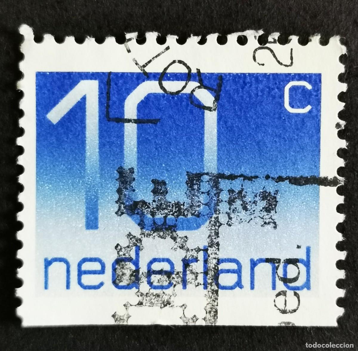 Sellos: Sello Pa&iacute;ses Bajos 1976, Tipo num&eacute;rico 'Crouwel', 10 c. Michel: NL 1066Du