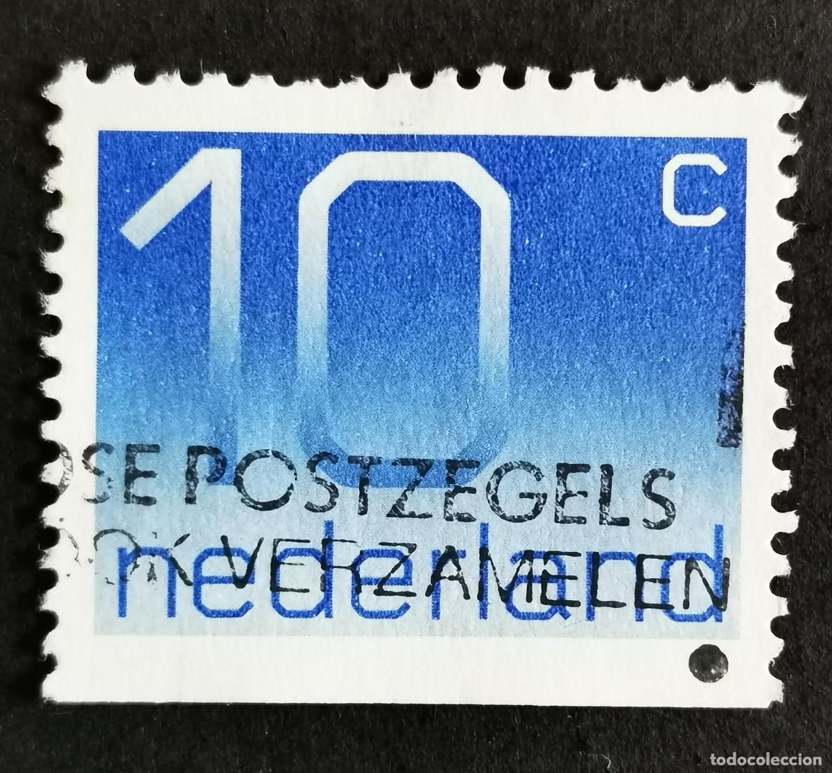 Briefmarken: Sello Pa&iacute;ses Bajos 1976, Tipo num&eacute;rico 'Crouwel', 10 c. Michel: NL 1066Du