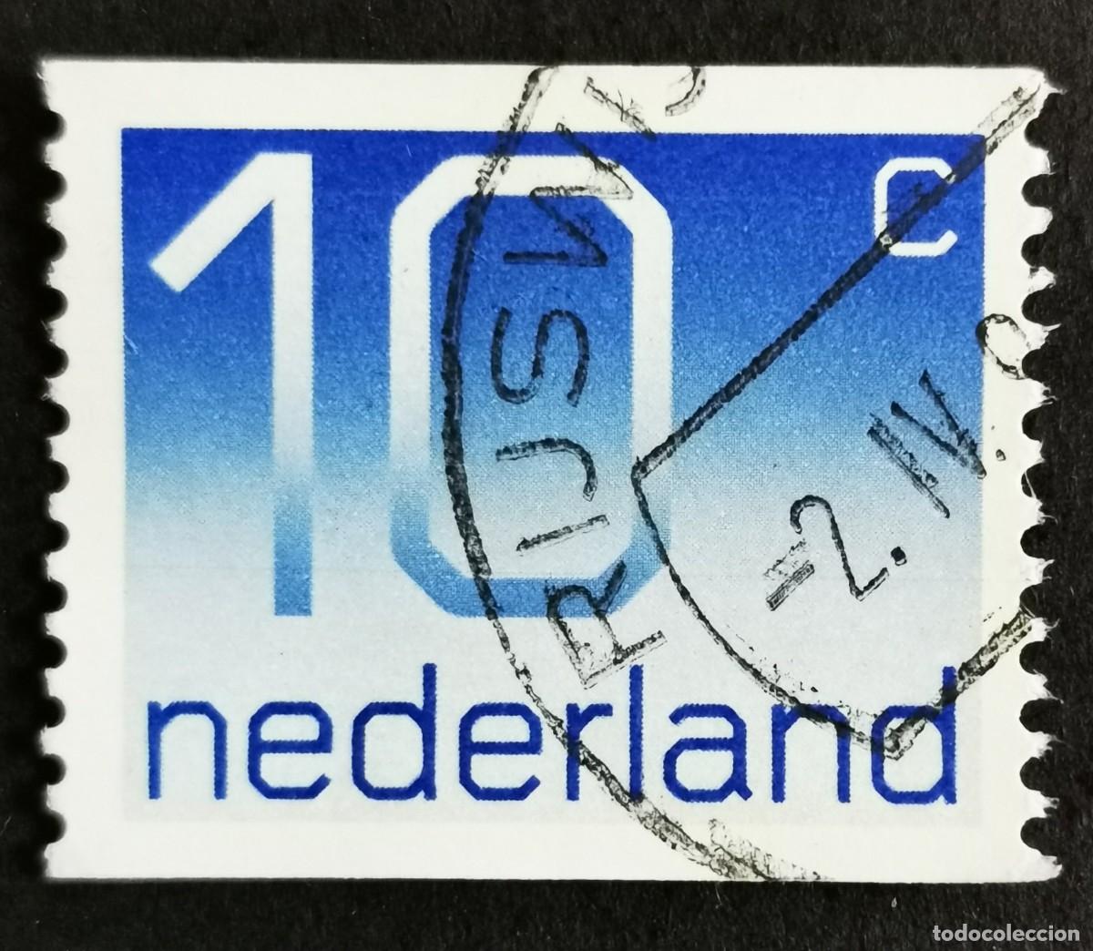 Briefmarken: Sello Pa&iacute;ses Bajos 1976, Tipo num&eacute;rico 'Crouwel', 10 c. Michel: NL 1066C