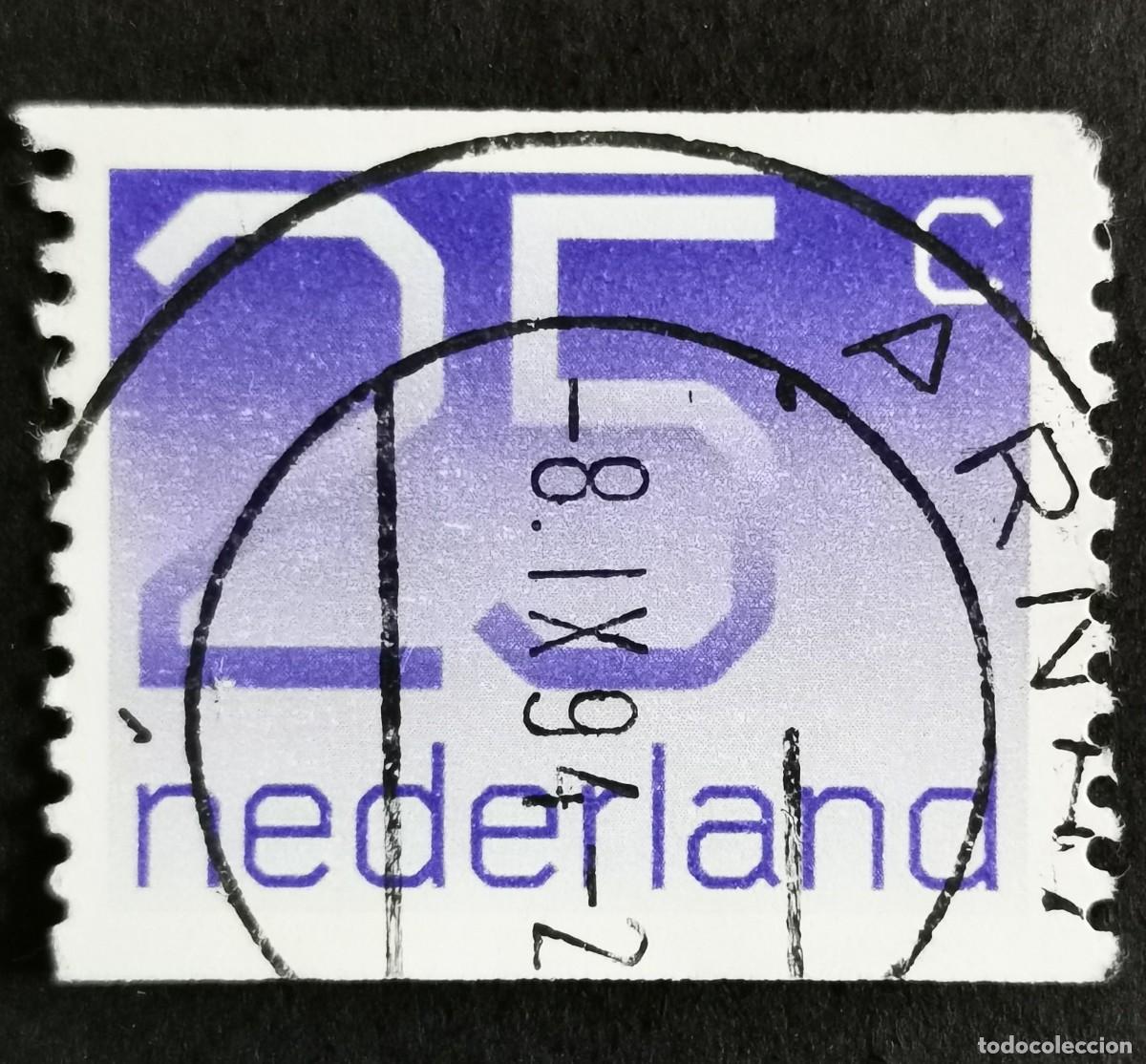 Sellos: Sello Pa&iacute;ses Bajos 1976, Tipo num&eacute;rico 'Crouwel' - Bobina, 25 c. Michel: NL 1067C