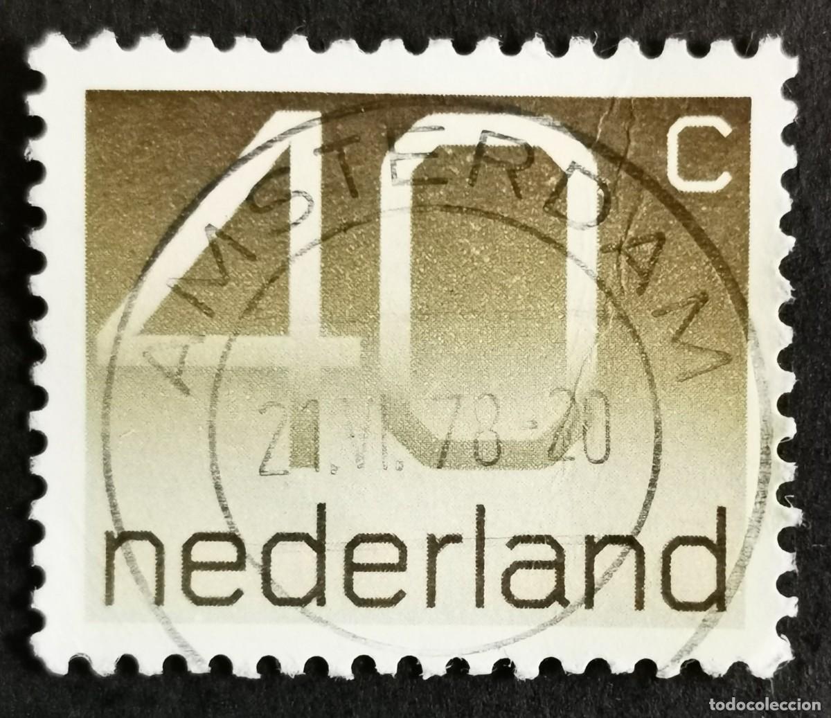 Sellos: Sello Pa&iacute;ses Bajos 1976, Tipo num&eacute;rico 'Crouwel', 40 c. Michel: NL 1068A