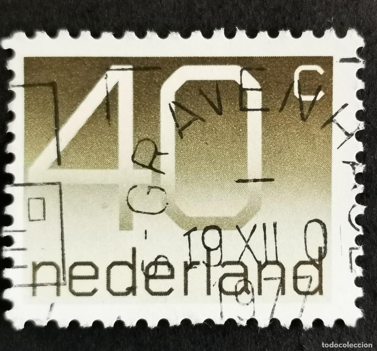 Sellos: Sello Pa&iacute;ses Bajos 1976, Tipo num&eacute;rico 'Crouwel', 40 c. Michel: NL 1068A