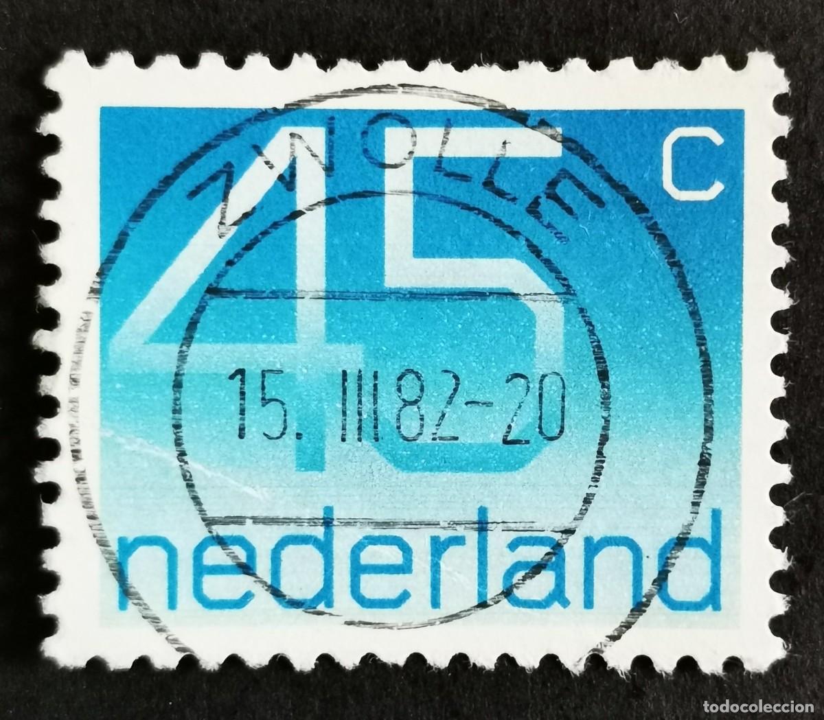 Sellos: Sello Pa&iacute;ses Bajos 1976, Tipo num&eacute;rico 'Crouwel, 45 c. Michel: NL 1069A