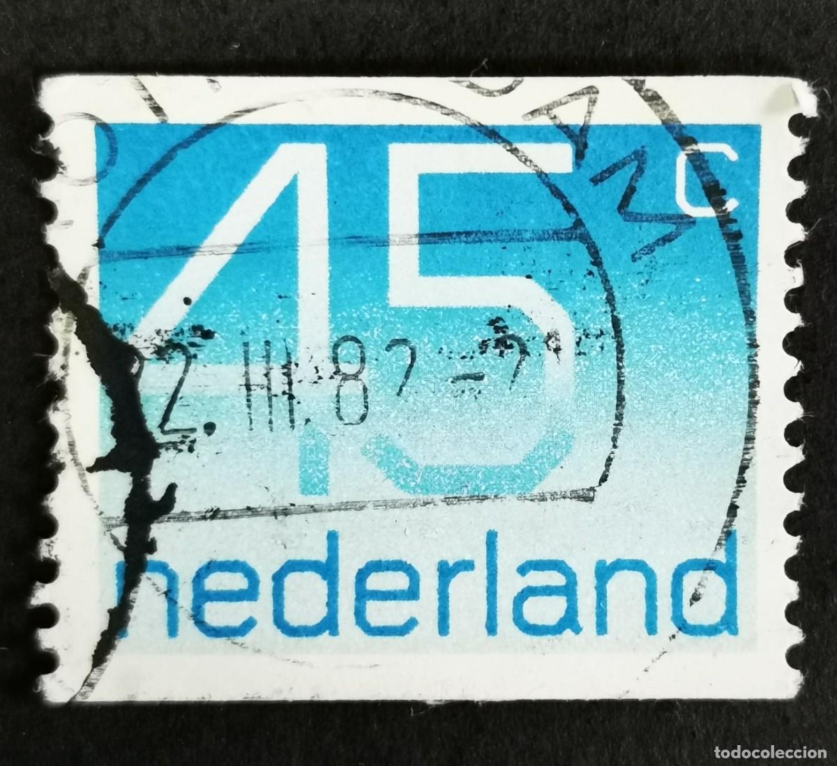 Sellos: Sello Pa&iacute;ses Bajos 1976, Tipo num&eacute;rico 'Crouwel - Bobina, 45 c. Michel: NL 1069C