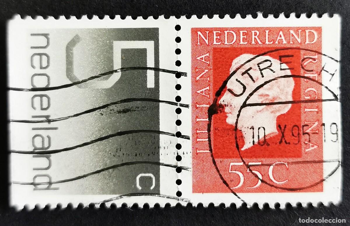 Sellos: Sello Pa&iacute;ses Bajos 1976, Reina Juliana, tipo 'Regina' y n&uacute;meros tipo 'Crou, 60 c. Michel: NL S19