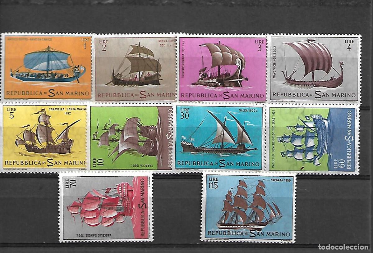 Sellos: SERIE COMPLETA NUEVA DE SAN MARINO DE 1962