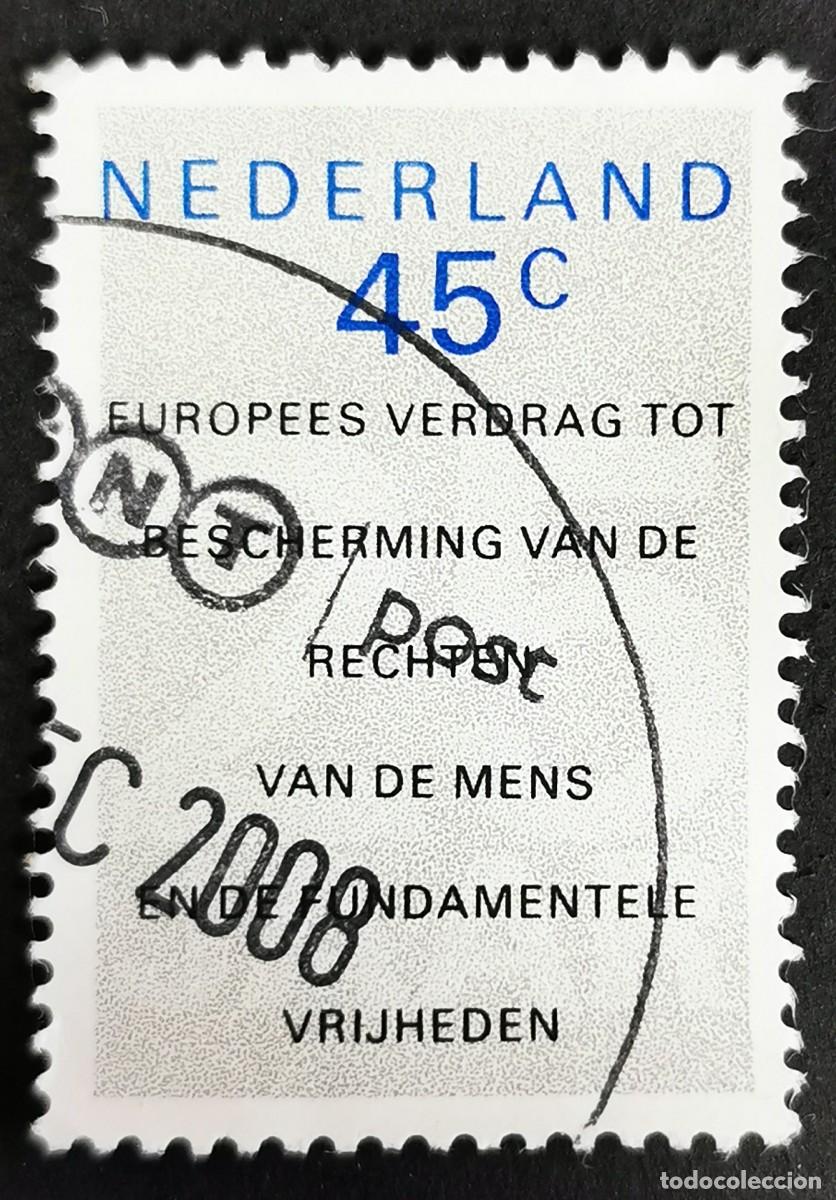 Sellos: Sello Pa&iacute;ses Bajos 1978, 25&ordm; aniversario Convenio Europeo Derechos Humanos, 45 c. Michel: NL 1119