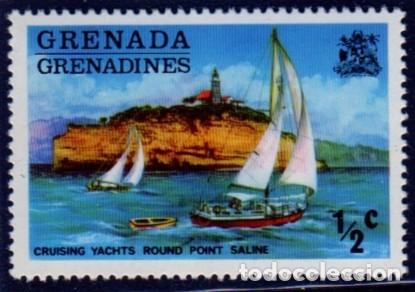 Sellos: Isla Granadinas. Yate de Crucero.1975. YT-96. Nuevo