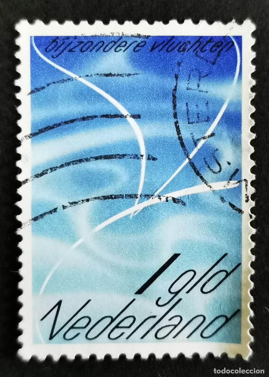 Sellos: Sello Pa&iacute;ses Bajos 1980, Primer vuelo con helic&oacute;ptero KLM, 1 &fnof; . Michel: NL 1162