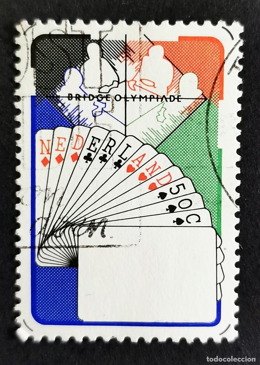 Sellos: Sello Pa&iacute;ses Bajos 1980, Olimpiada de Bridge, Valkenburg, 50 c. Michel: NL 1163