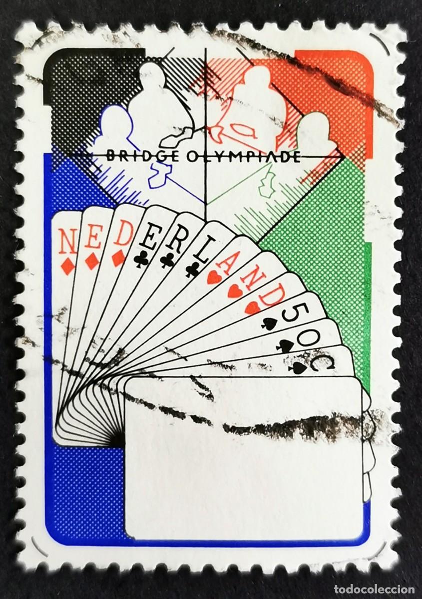 Sellos: Sello Pa&iacute;ses Bajos 1980, Olimpiada de Bridge, Valkenburg, 50 c. Michel: NL 1163