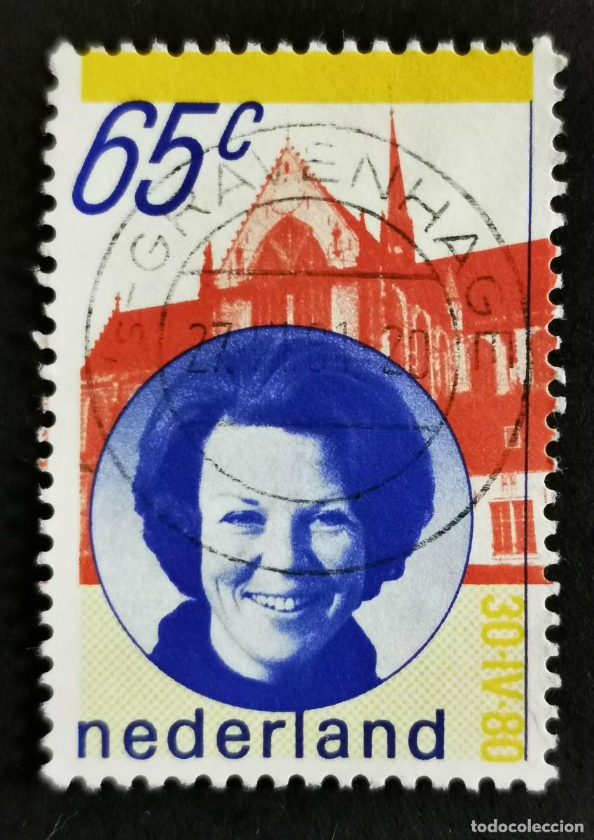 Sellos: Sello Pa&iacute;ses Bajos 1981, La reina Beatriz y la iglesia nueva de &Aacute;msterdam, 65 c. Michel: NL 1175A