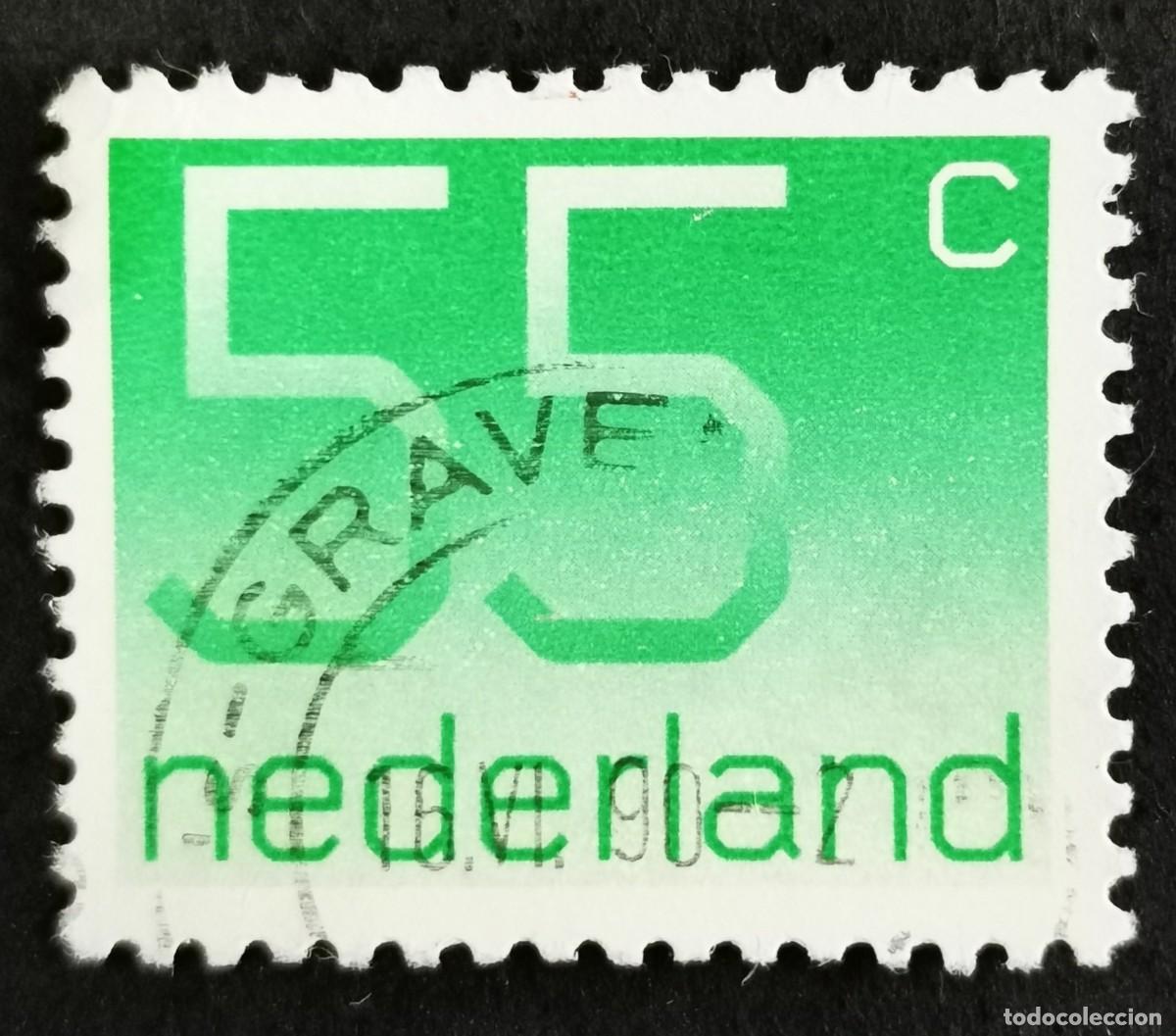 Sellos: Sello Pa&iacute;ses Bajos 1981, Tipo num&eacute;rico 'Crouwel', 55 c. Michel: NL 1183A