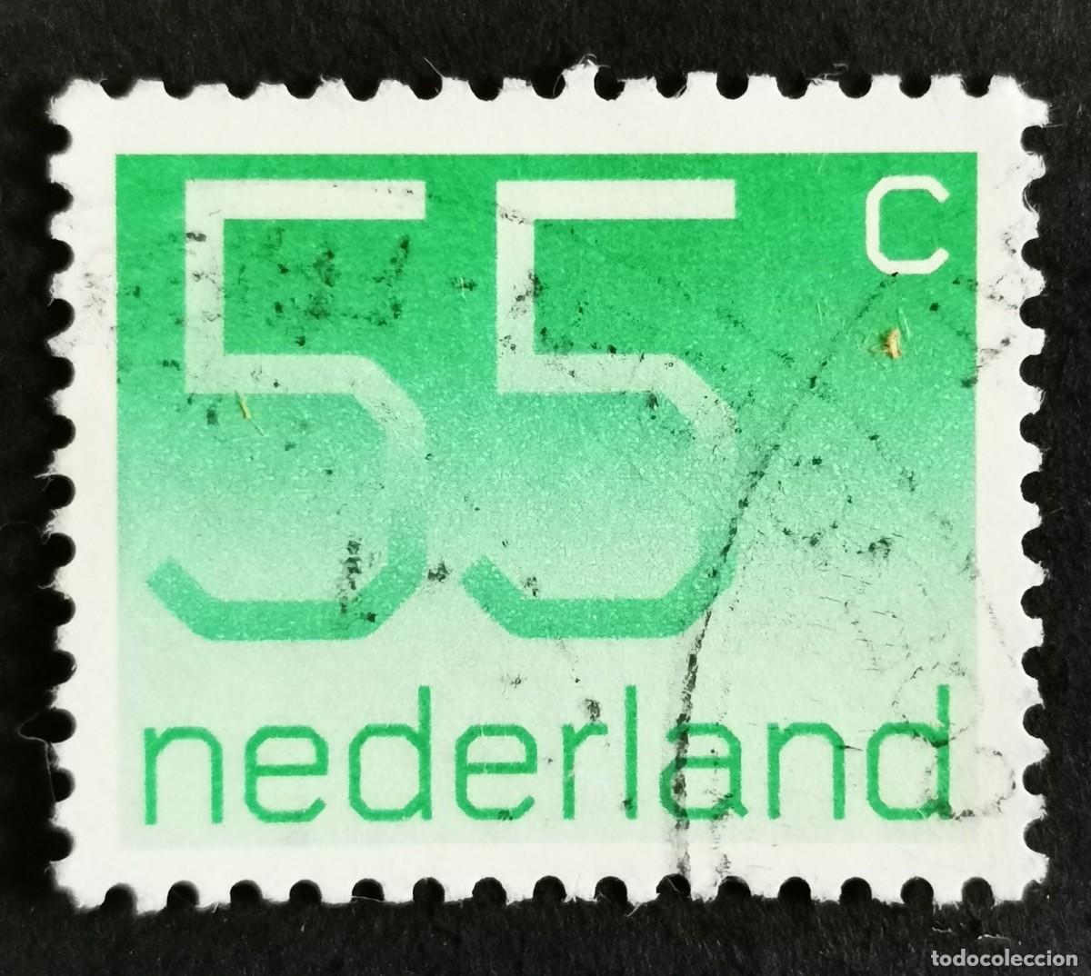 Sellos: Sello Pa&iacute;ses Bajos 1981, Tipo num&eacute;rico 'Crouwel', 55 c. Michel: NL 1183A