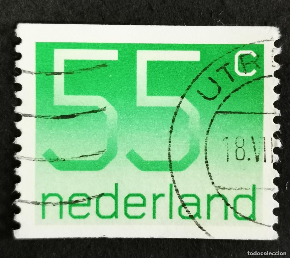 Sellos: Sello Pa&iacute;ses Bajos 1981, Tipo num&eacute;rico 'Crouwel'- Bobina, 55 c. Michel: NL 1183C