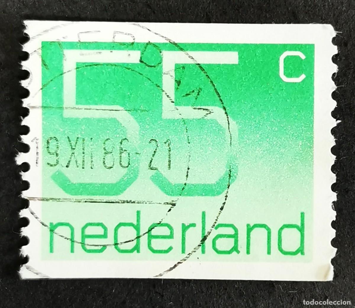 Sellos: Sello Pa&iacute;ses Bajos 1981, Tipo num&eacute;rico 'Crouwel'- Bobina, 55 c. Michel: NL 1183C