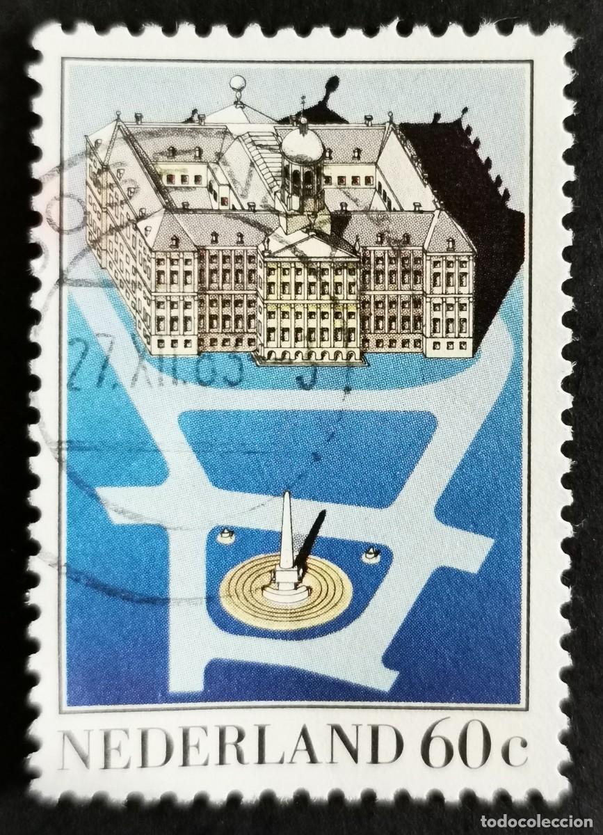 Sellos: Sello Pa&iacute;ses Bajos 1982, Vista a&eacute;rea palacio y monumento a la liberaci&oacute;n., 60 c. Michel: NL 1222