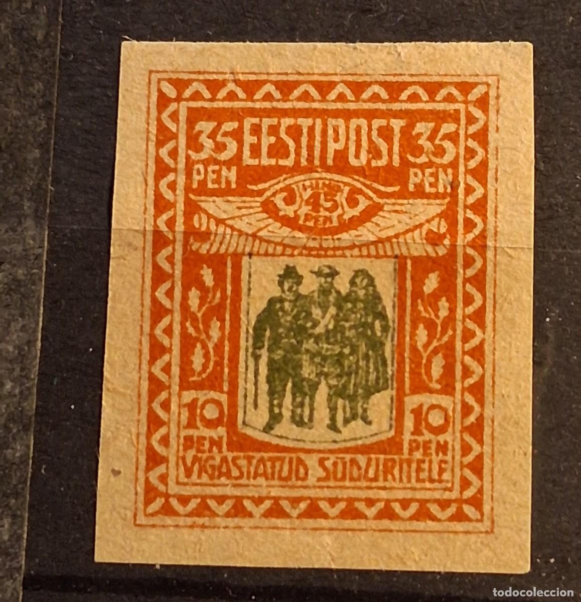 Sellos: ESTONIA, 1920, CAT.YT. 40, BENEFICENCIA.