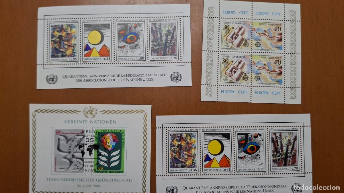 Selos: HB188 HOJITAS BLOQUE de NACIONES UNIDAS en NUEVO y usado ideal para tematicas (leer descripcion)