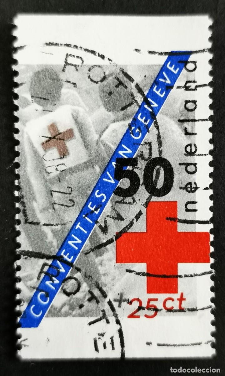 Timbres: Sello Pa&iacute;ses Bajos 1983, Los cuatro Convenios de Ginebra, 50+25 c. Michel: NL 1236C