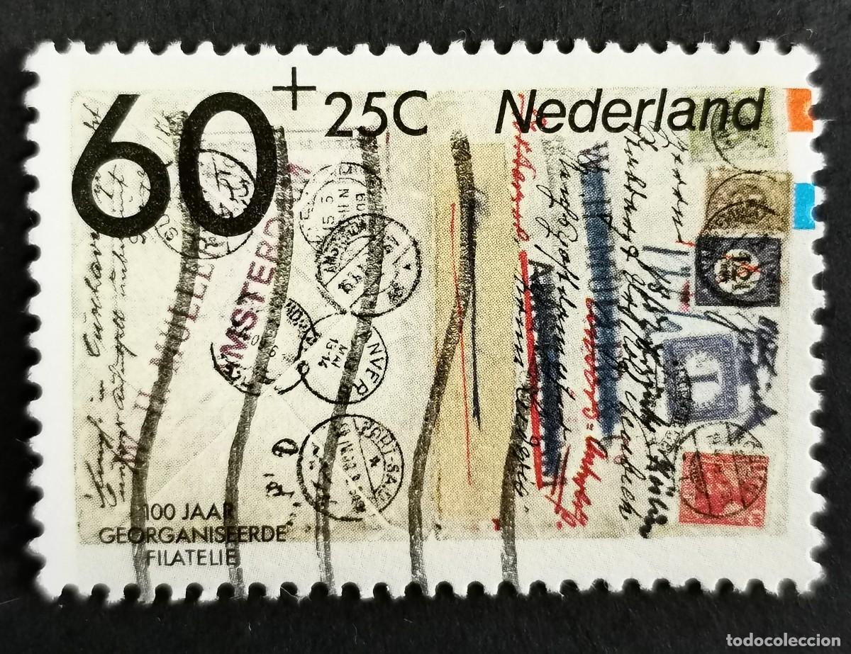 Sellos: Sello Pa&iacute;ses Bajos 1984, Carta de 1909, 60+25 c. Michel: NL 1254