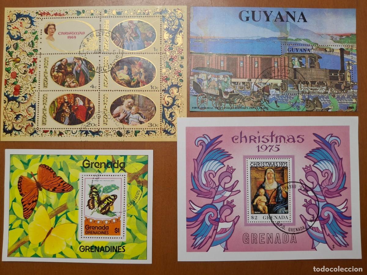 Timbres: HB813 HOJITAS BLOQUE de COMMONWEALTH en usado ideal para tematicas (leer descripcion)
