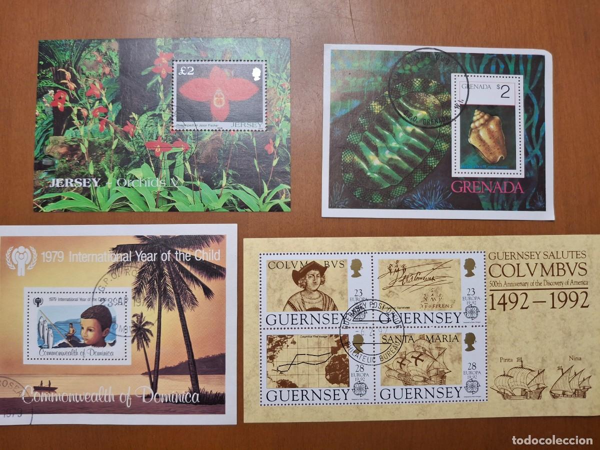 Timbres: HB814 HOJITAS BLOQUE de COMMONWEALTH en usado ideal para tematicas (leer descripcion)