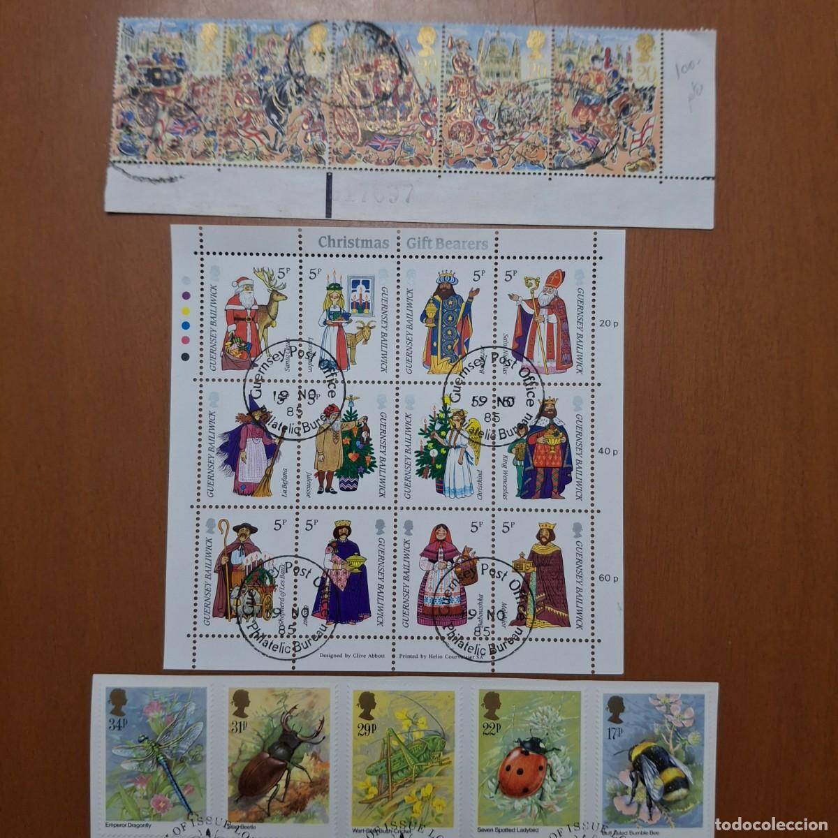 Timbres: HB818 HOJITAS BLOQUE de COMMONWEALTH en usado ideal para tematicas (leer descripcion)