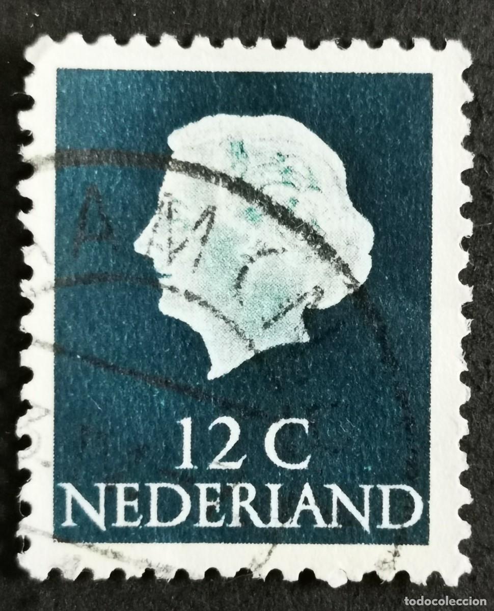 Sellos: SELLO PA&Iacute;SES BAJOS 1962, REINA JULIANA (1909-2004) - PAPEL FLUORESCENTE, 12 C. MICHEL: NL 641ZZA