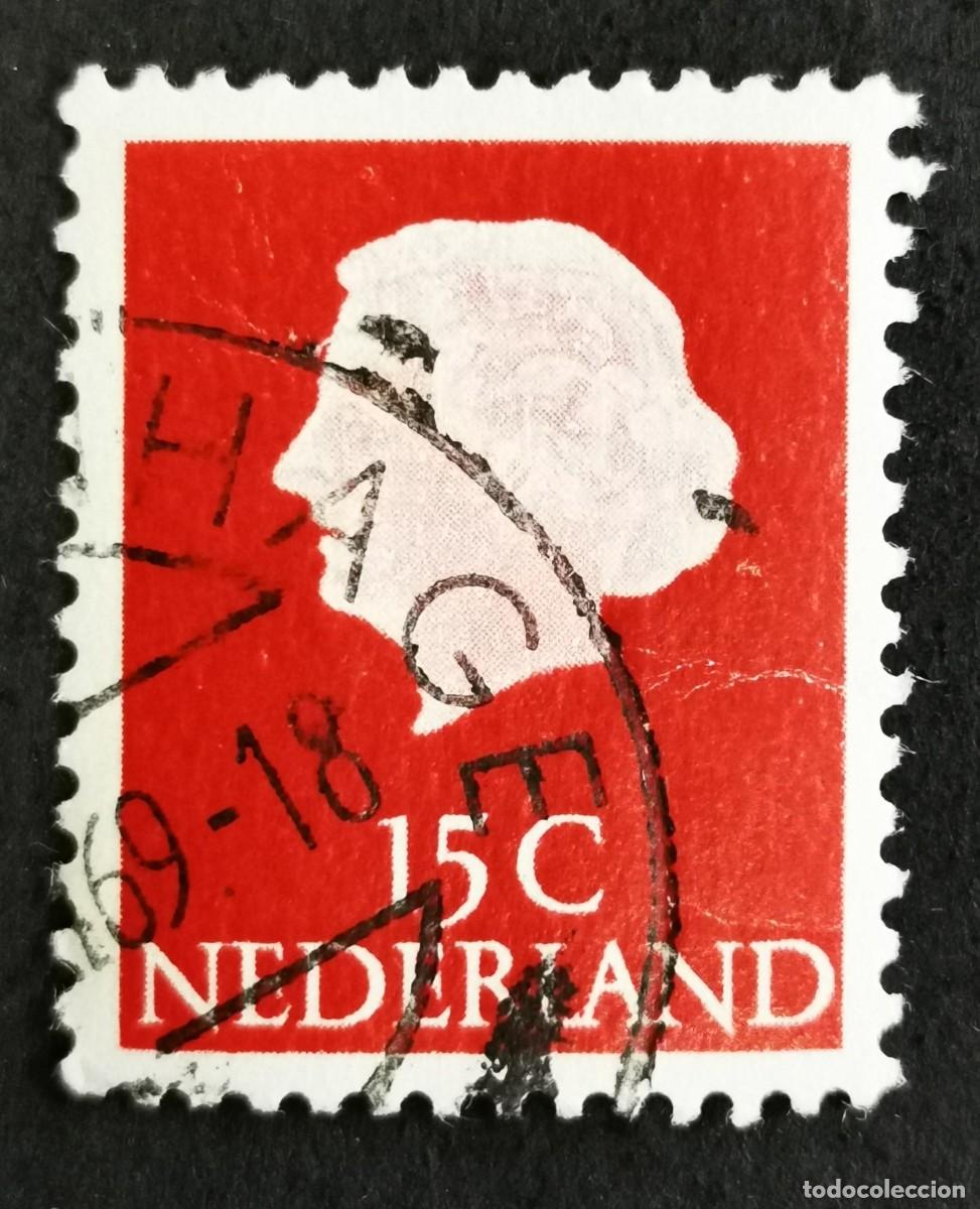 Sellos: SELLO PA&Iacute;SES BAJOS 1967, REINA JULIANA (1909-2004) - PAPEL FOSFORESCENTE, 15 C. MICHEL: NL 621XYA