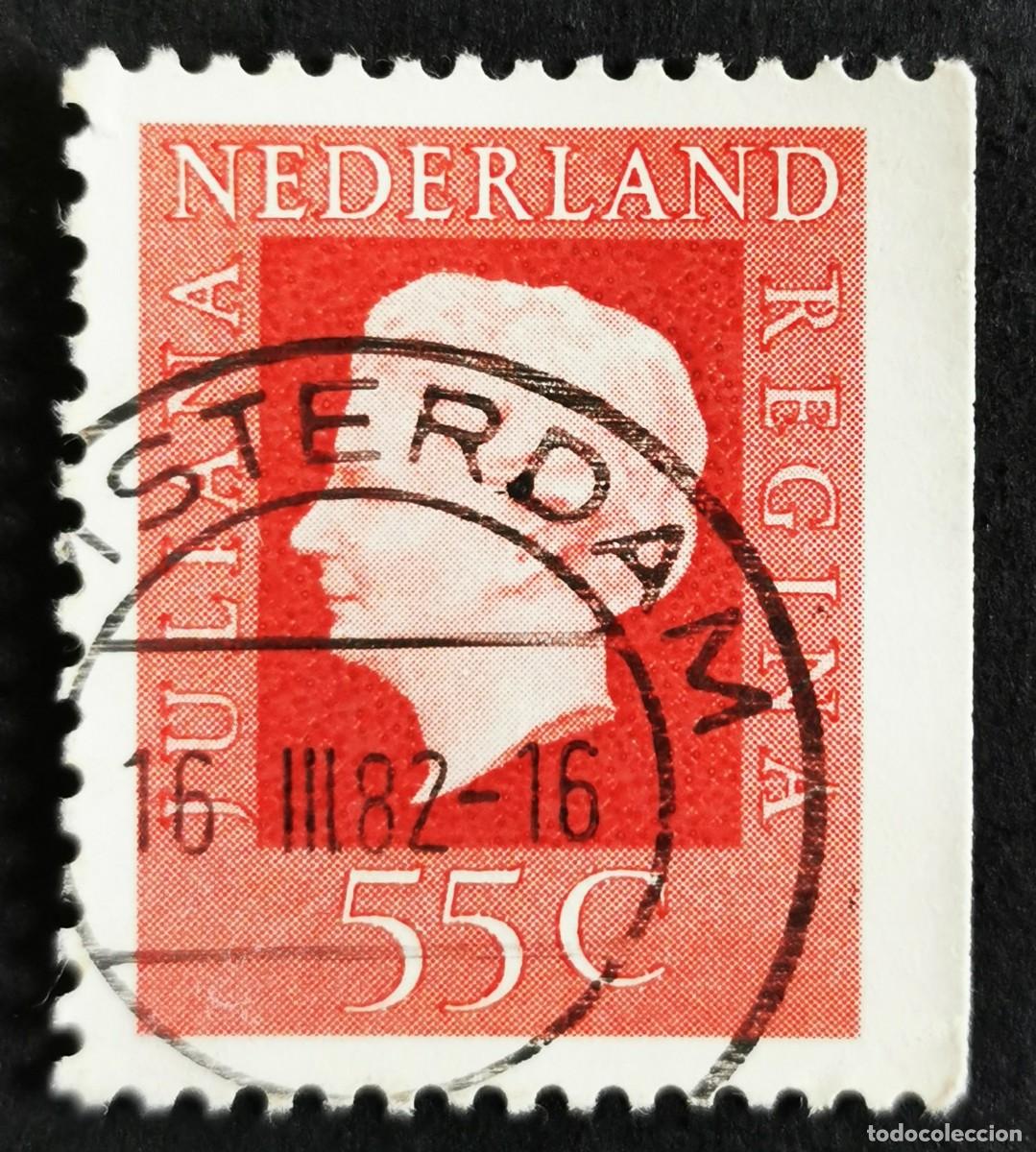Sellos: SELLO PA&Iacute;SES BAJOS 1976, REINA JULIANA (1909-2004), TIPO 'REGINA' FOLLETO, 55 C. MICHEL: NL 1064DR