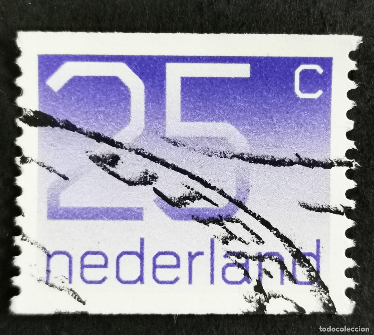 Timbres: SELLO PA&Iacute;SES BAJOS 1976, TIPO NUM&Eacute;RICO 'CROUWEL' - BOBINA, 25 C. MICHEL: NL 1067C
