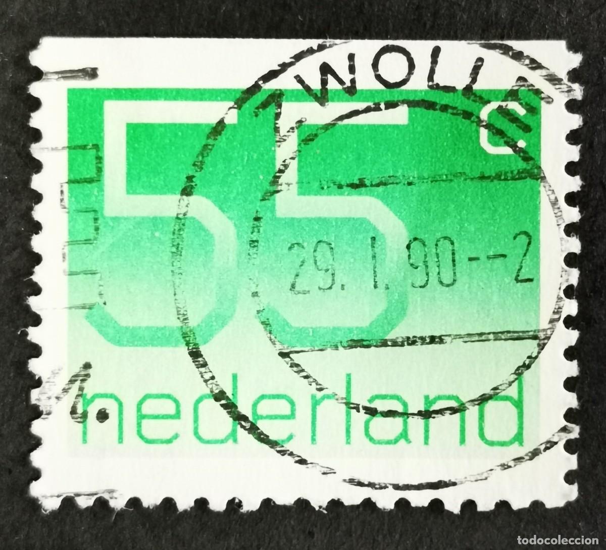 Sellos: Sello Pa&iacute;ses Bajos 1986, Tipo de n&uacute;mero 'Crouwel' - del folleto, 55 c. Michel: NL 1183D