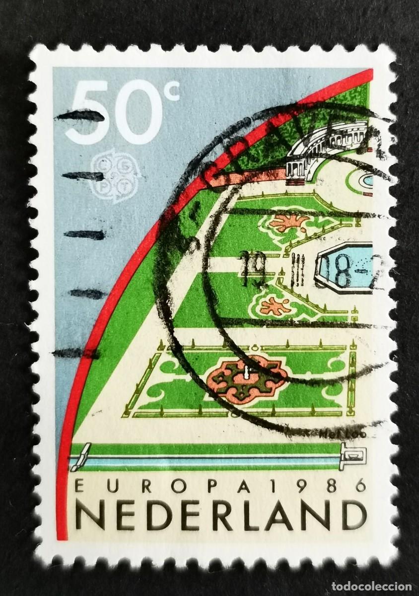 Sellos: Sello Pa&iacute;ses Bajos 1986, El jard&iacute;n del palacio Het Loo, Apeldoorn, 50 c. Michel: NL 1292